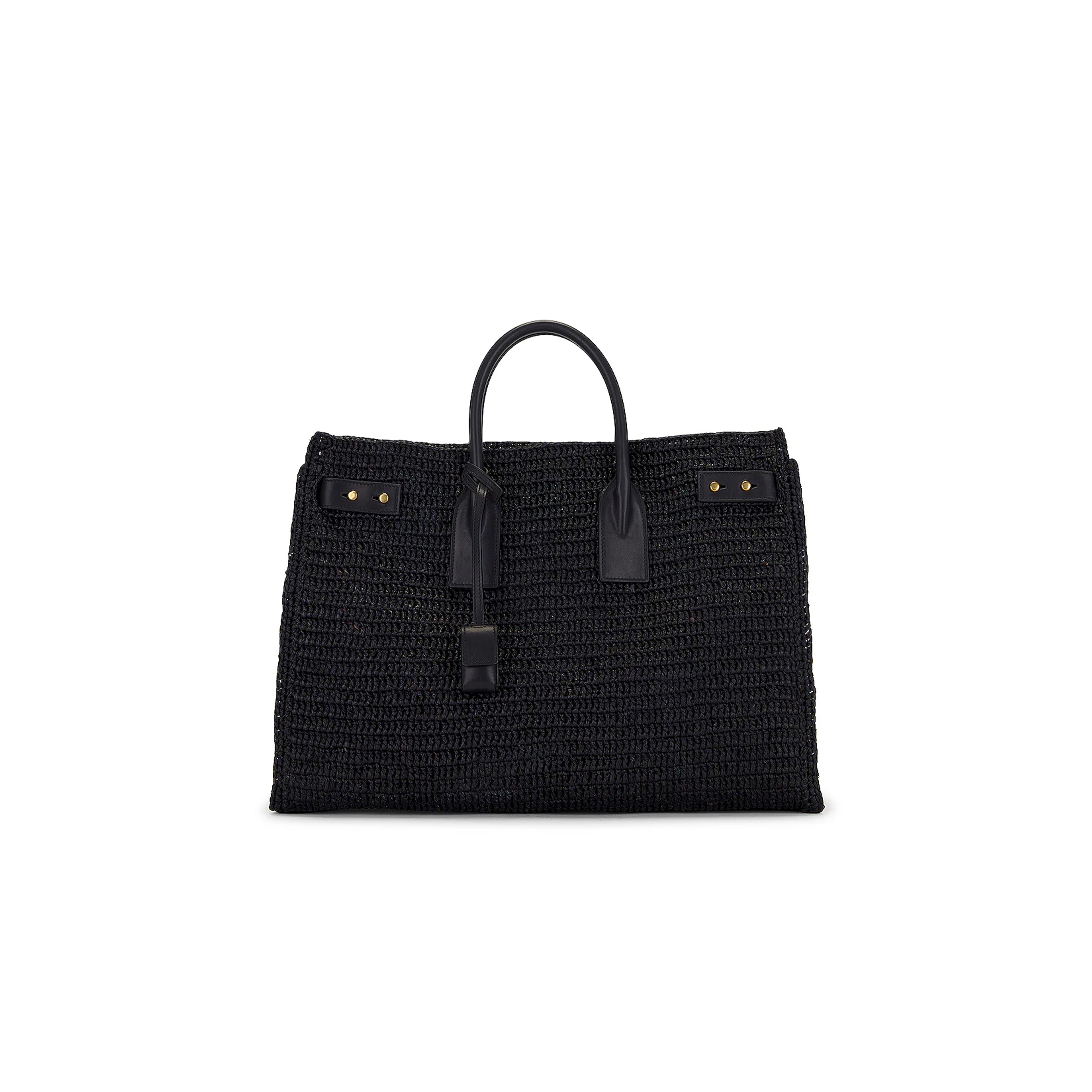 YSL SAC DE JOUR SUPPLE IN RAFFIA AND LEATHER-MEDIUM 751499GAADY1000 (41*28*13cm)